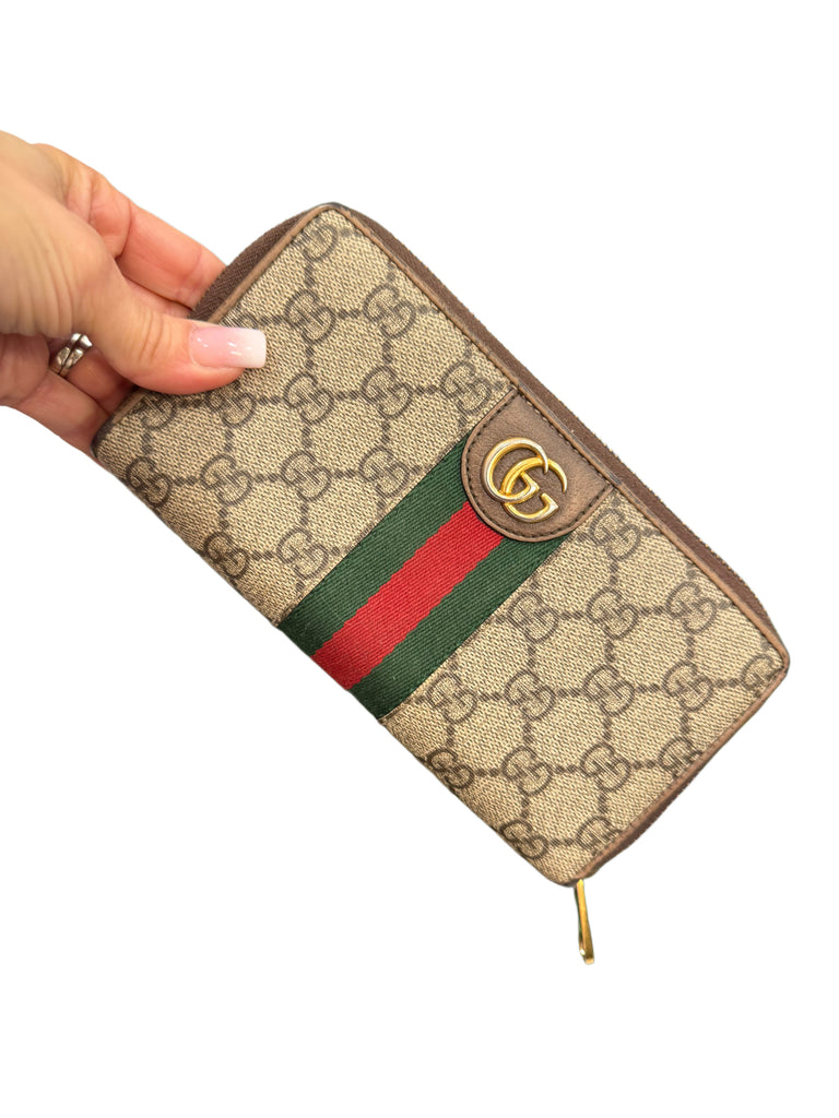 Gucci X Disney Three Little Pigs Ophidia Leather Zippy Collector Wallet