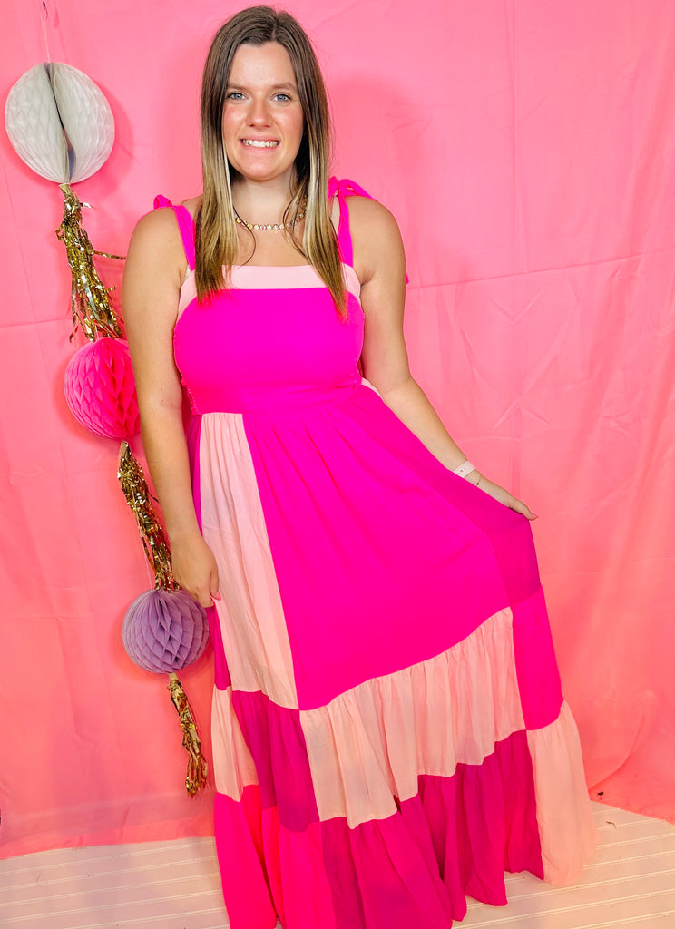 Neon Pink Best Combos Dress