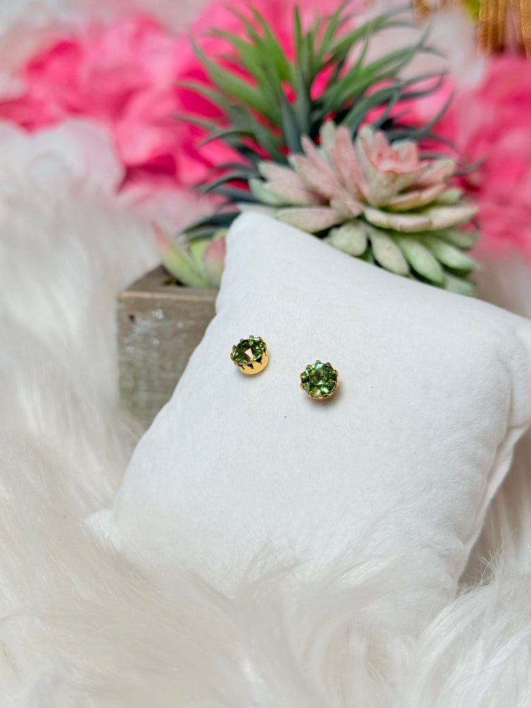 Mini Chrisley Swarovski Stud Earrings - Periodt Glimmer