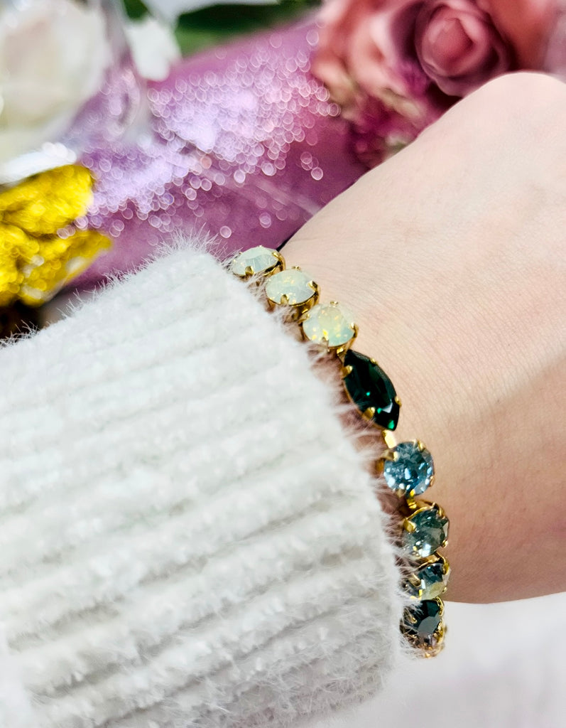 Elodie Emerald Crystal Bracelet