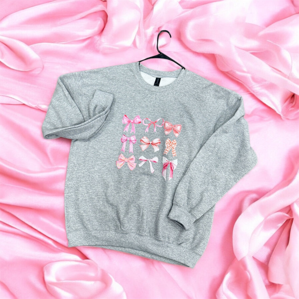 My Pretty Ribbons Heathered Graphic Pullover