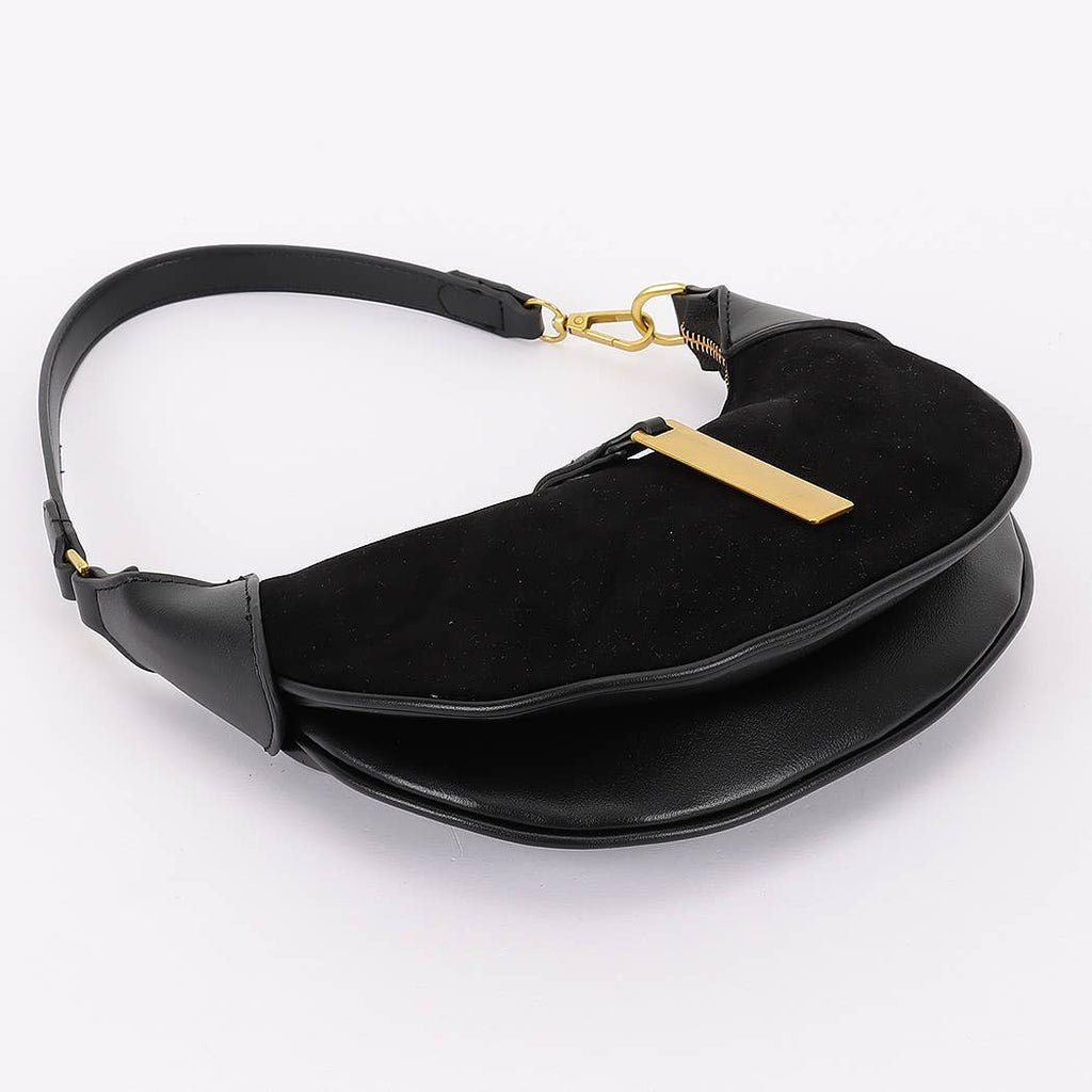 The Everyday Suede Luxe Bag - Black