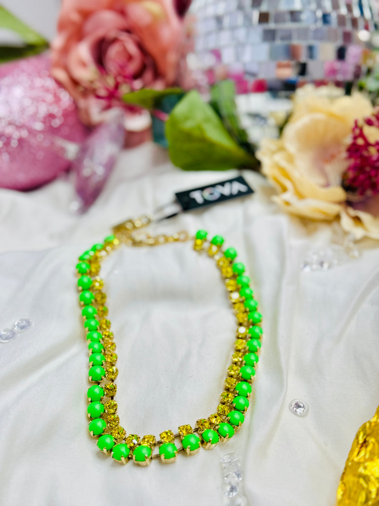 Raelyn Electric Green Necklace