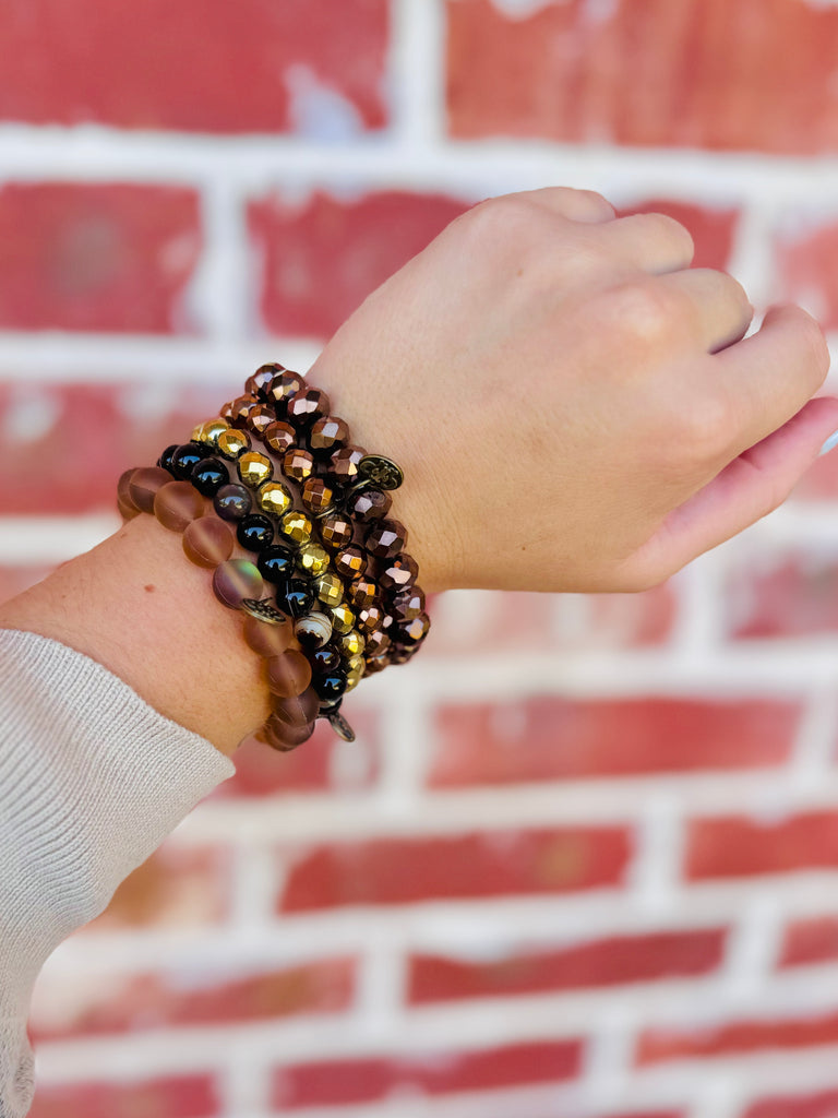 Falling in Leopard Bracelet Stack