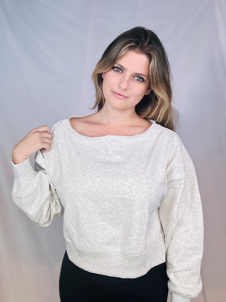 Laid-Back Luxe Fleece Pullover Crewneck Sweater