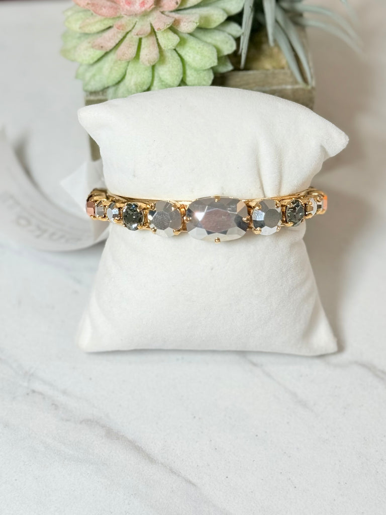 Laura Bracelet Cuff in Mixed Metal