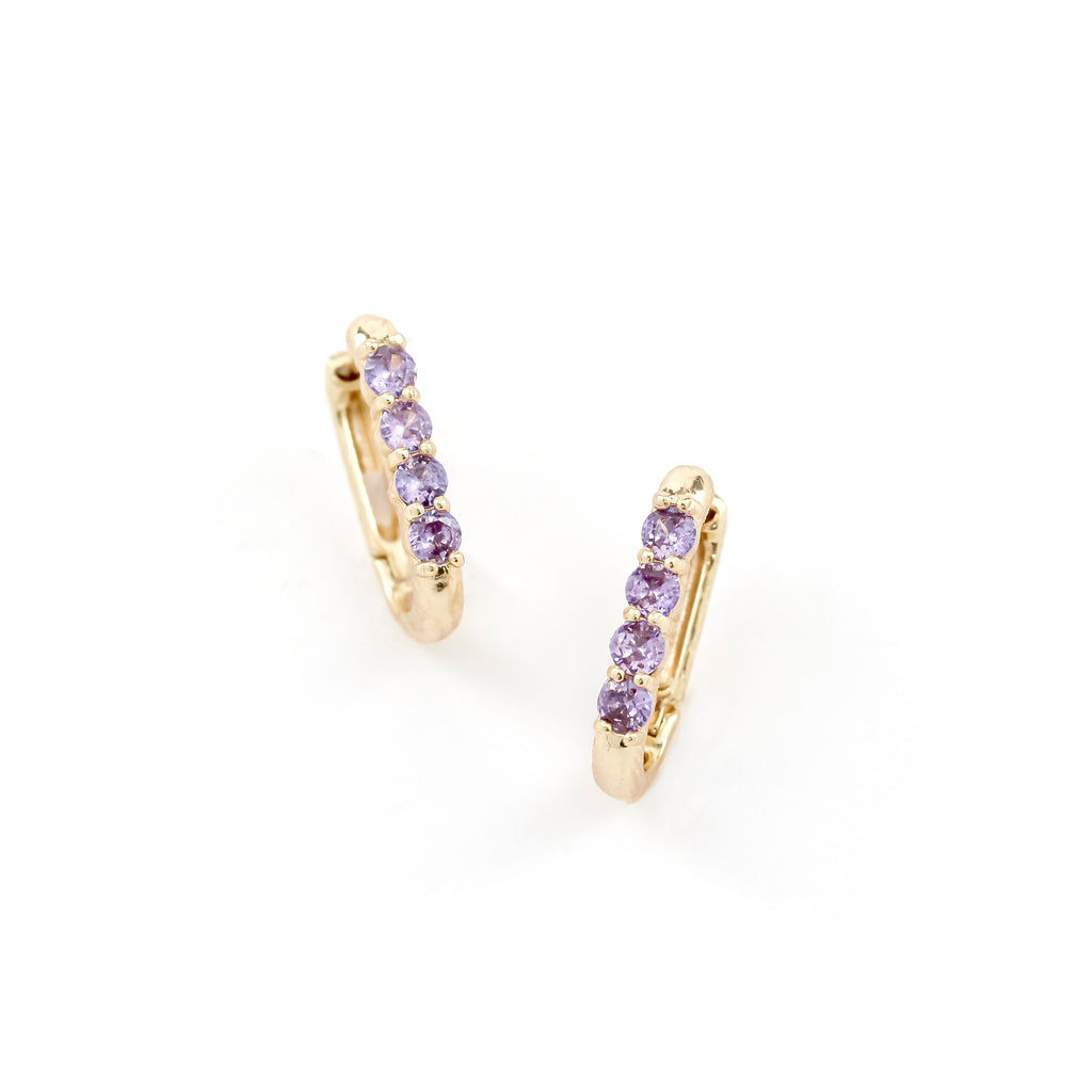 Purple Cayman Earrings