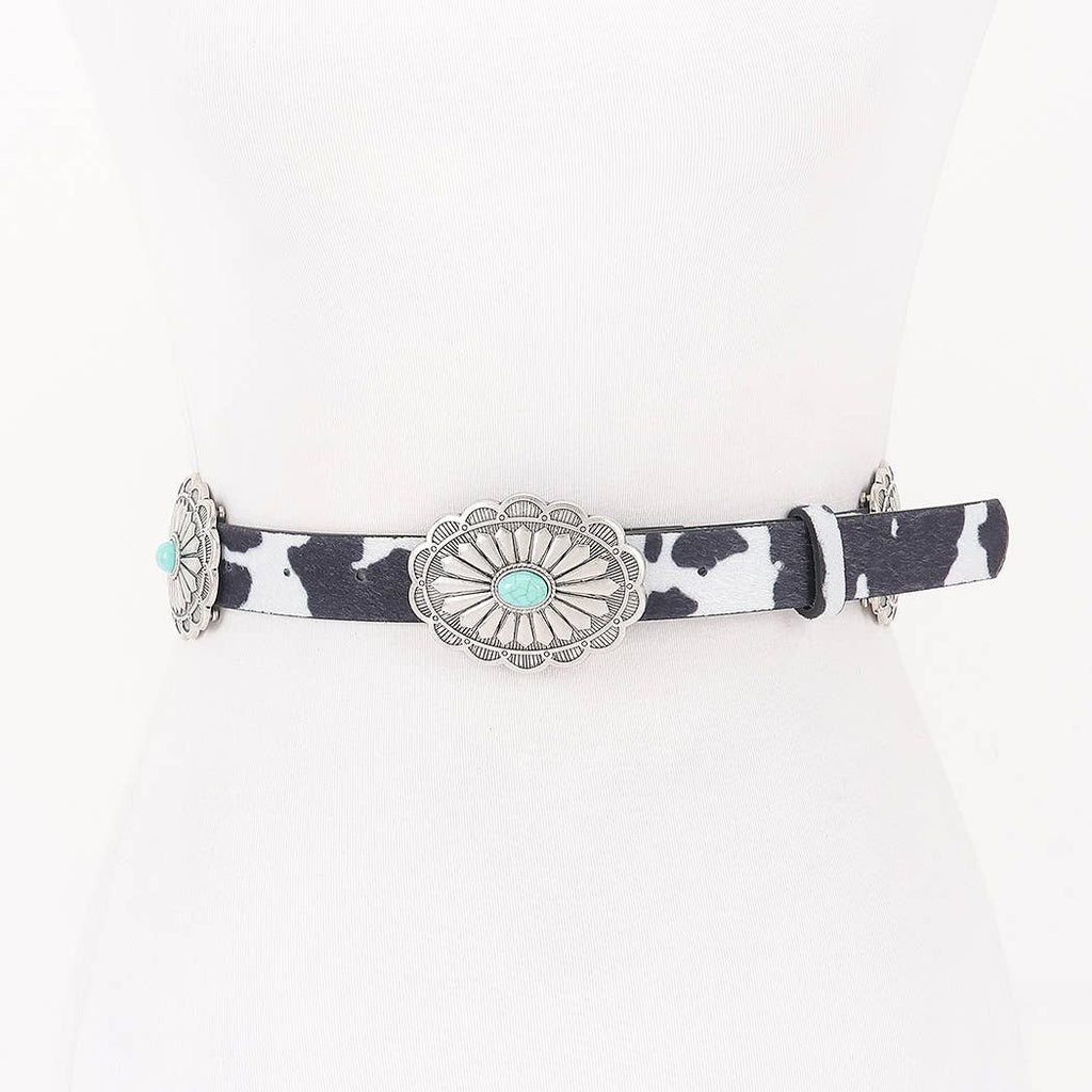 Wild West Cowprint Belt