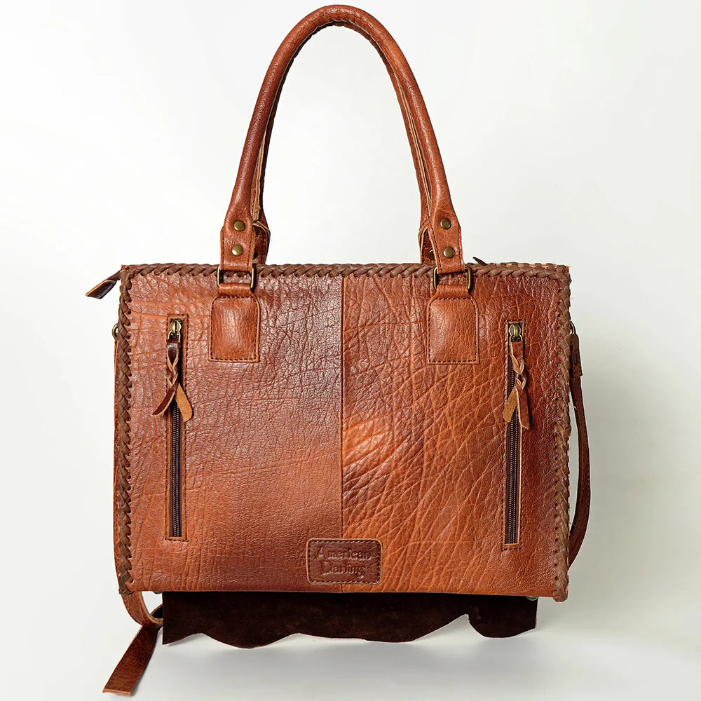 Sassy Swiveled Punchy Hide & Leather Purse