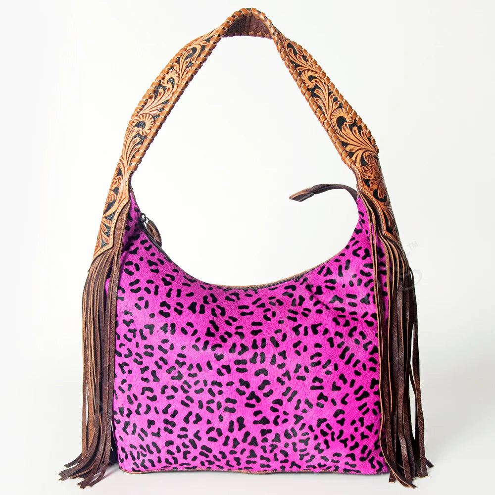 Barbie Leopard Tooled Handle Purse