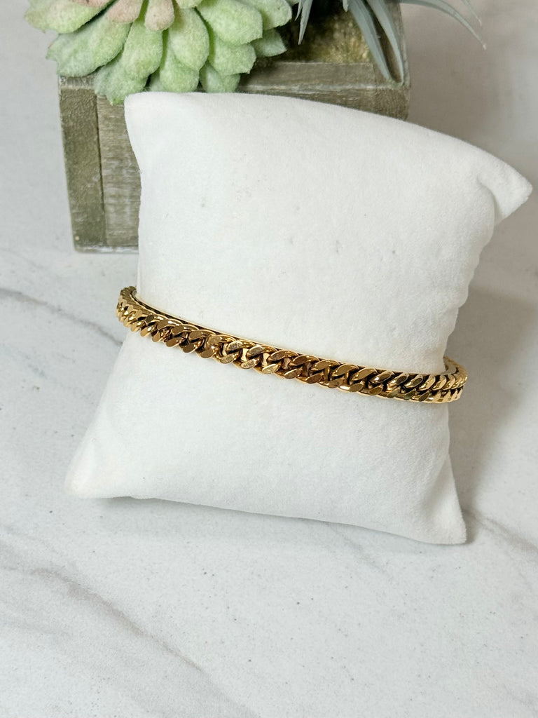 Benny Braided Gold Bracelet Bangle