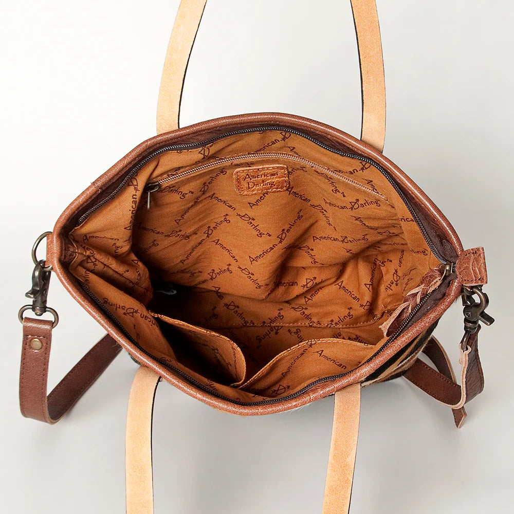 Crossroads Patched Punchy Western Hide & Leather Purse