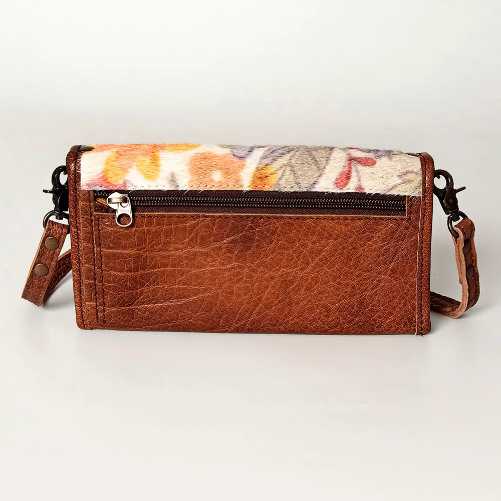 Vintage Edit: Florals and Leather Crossbody Wallet Purse