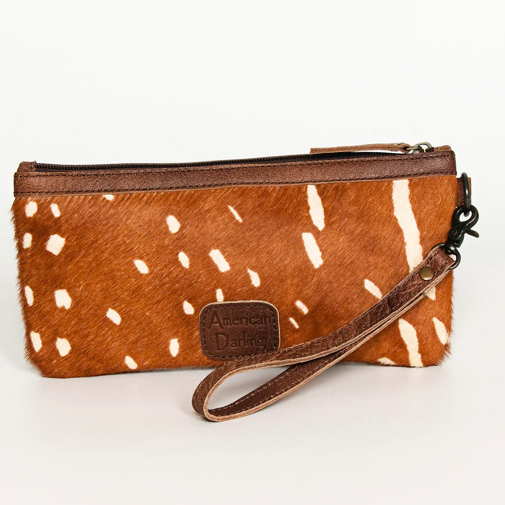 Jolene's Leather Luxe Deep Axis Hide Leather Wristlet