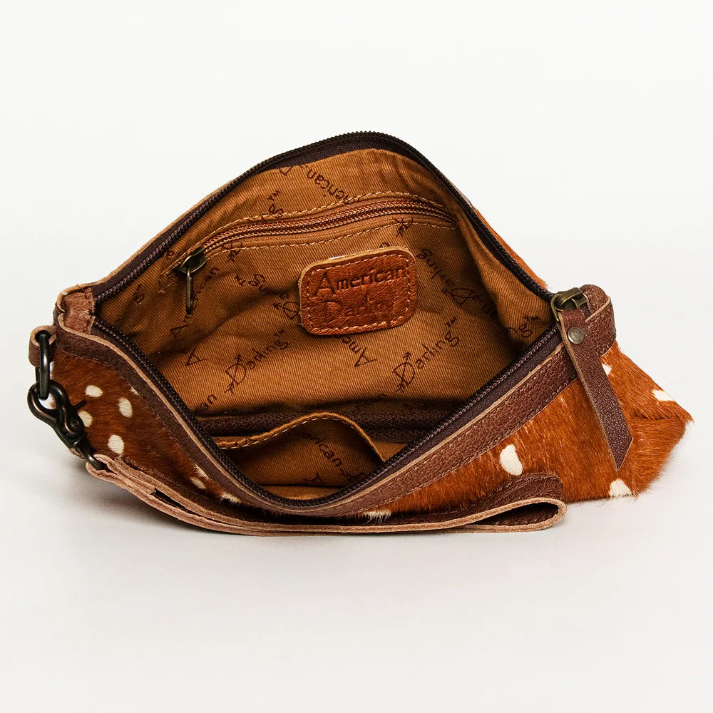 Jolene's Leather Luxe Deep Axis Hide Leather Wristlet