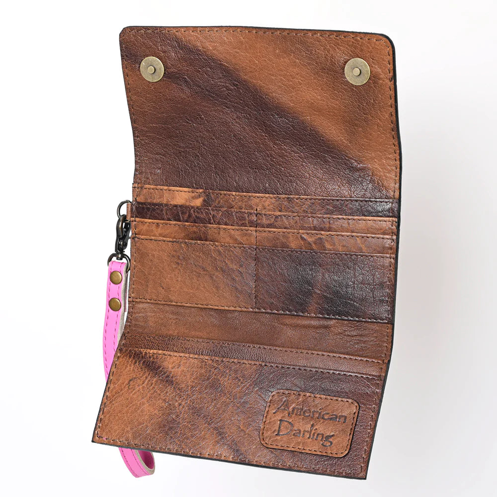 Hubba Bubba Tooled Leather Wallet/Wristlet
