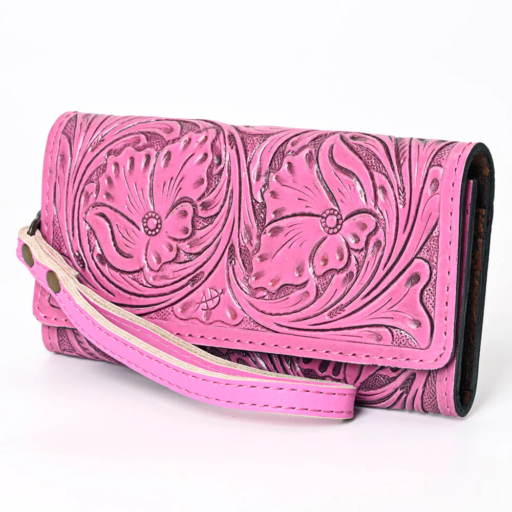 Hubba Bubba Tooled Leather Wallet/Wristlet