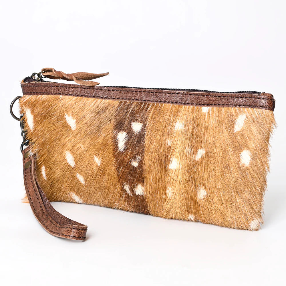 Fair Axis Jolene's Leather Luxe Hide Leather Wristlet