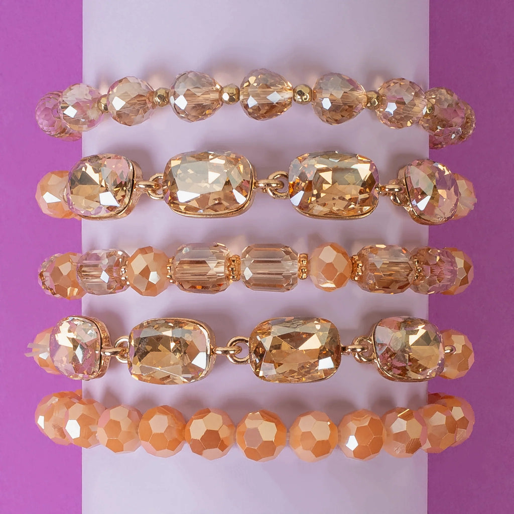 Champagne Classics Golden Bracelet Stack