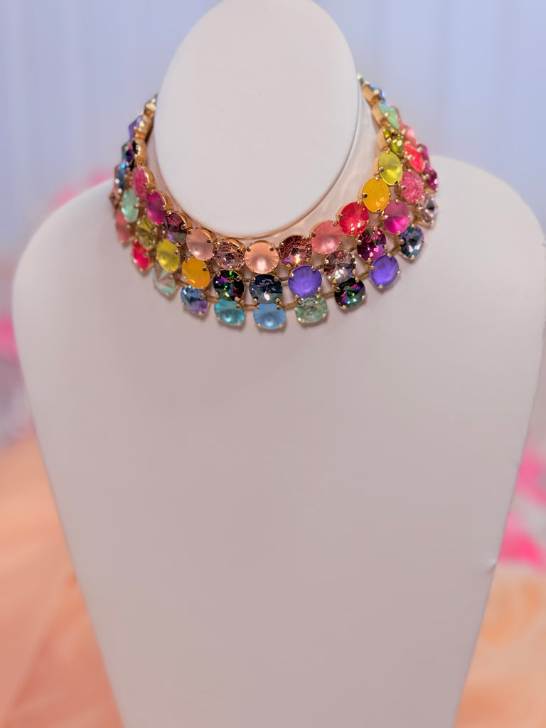 Nova Swarovski Choker Necklace in Candy Crush