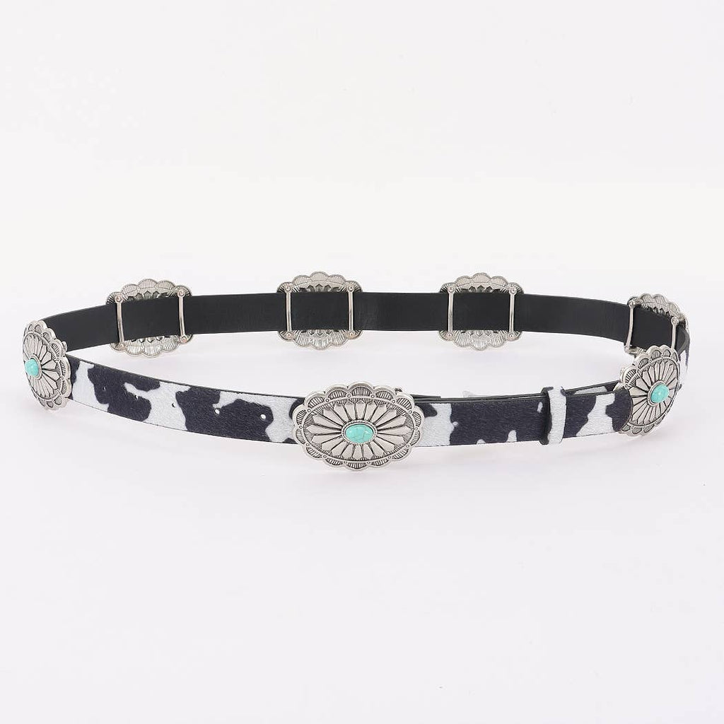 Wild West Cowprint Belt