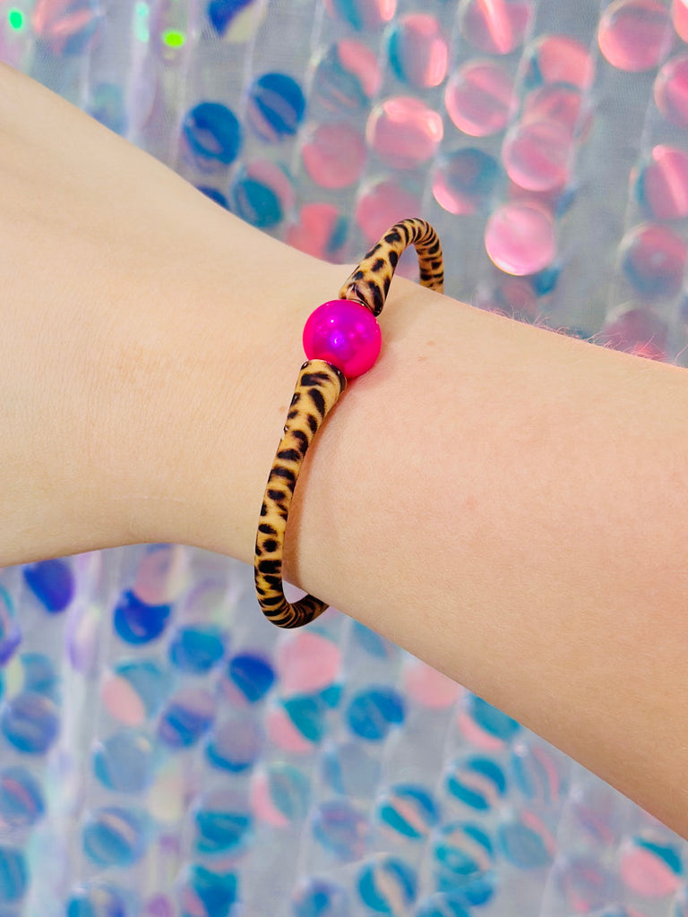 Safari Summer Silicone & Pearl Bracelet