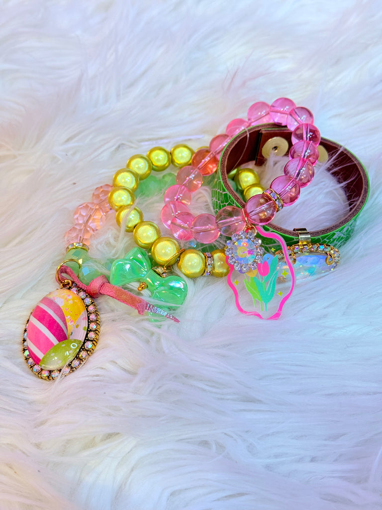 Spring Blossom Bracelet Set & Cuff