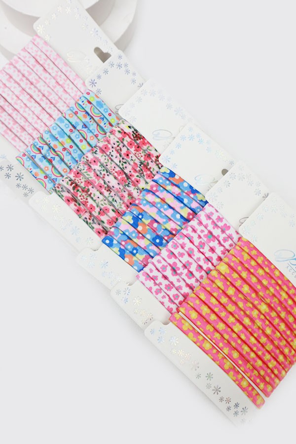 Floral Printed Hair Tie Set