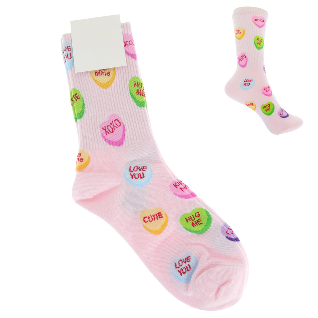 Candied Hearts Cozy Holiday Socks