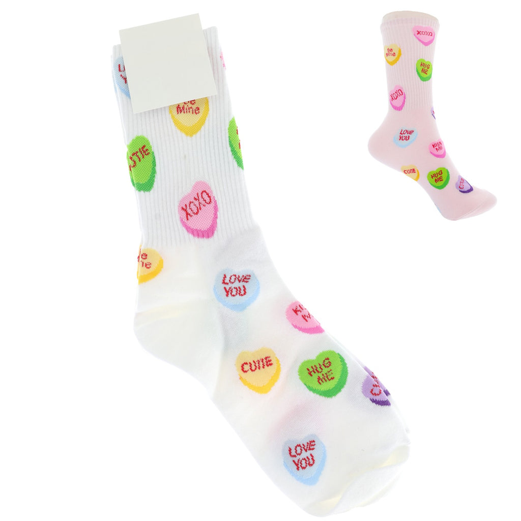 Candied Hearts Cozy Holiday Socks