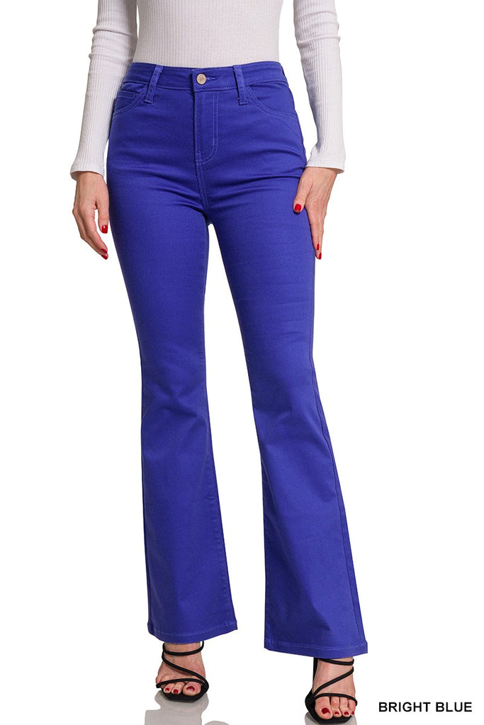 Rich Blue High Rise Bootcut Jeans