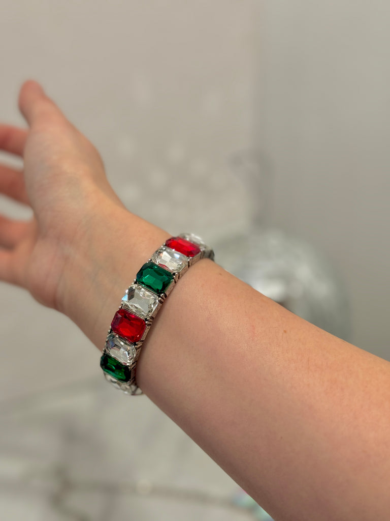 Two Steppin Holiday Crystal Bracelet