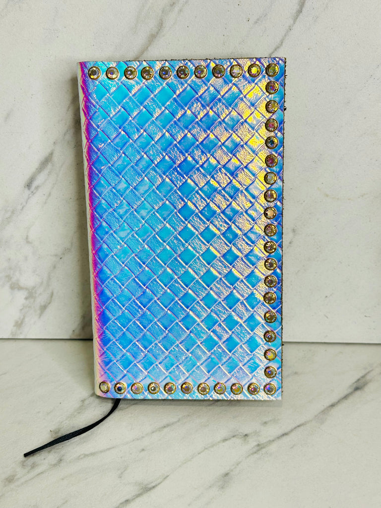 GoldenGoose Small Journal with Crystals -Mermaid