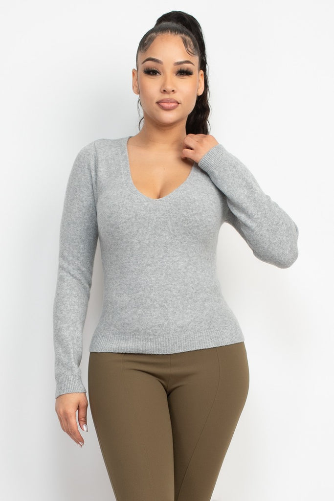 Grey Matter Soft Ribbed Sweater