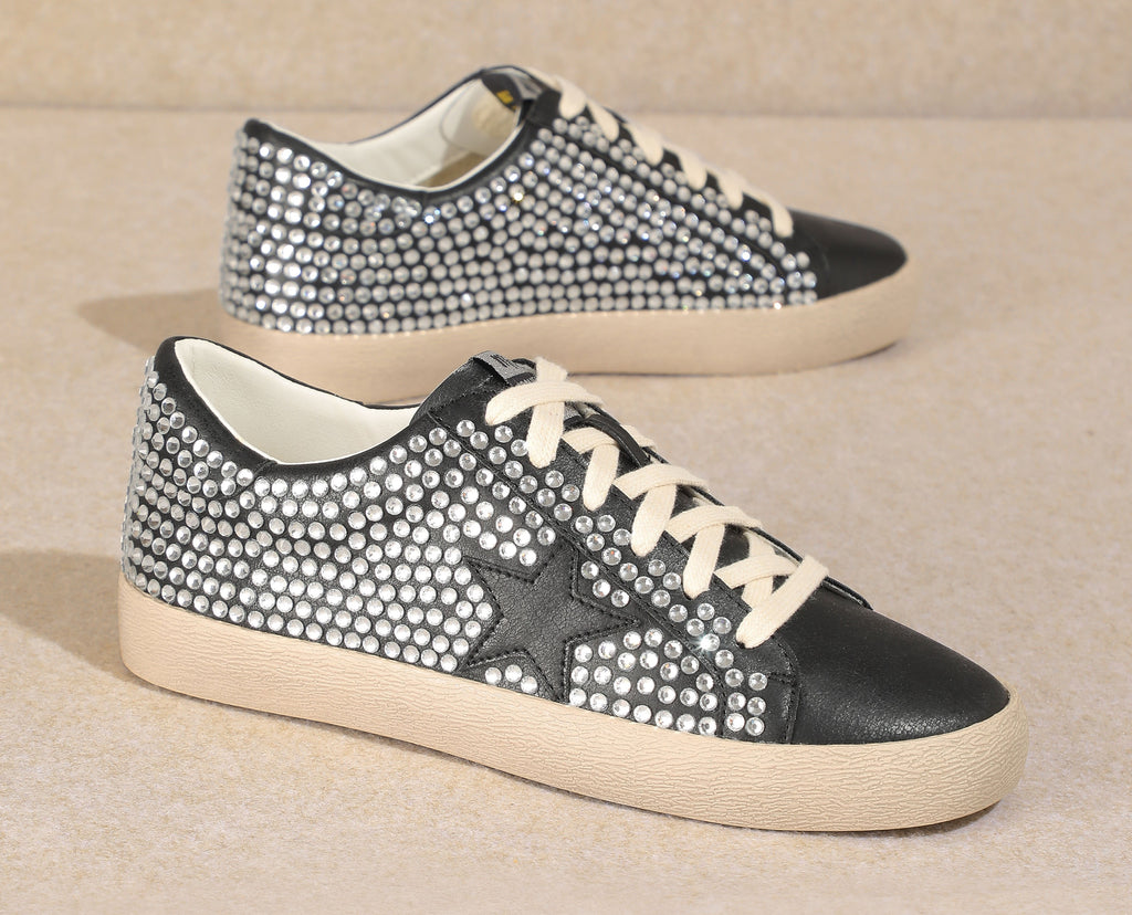 Joann Black & Glam Star Tennis Shoe