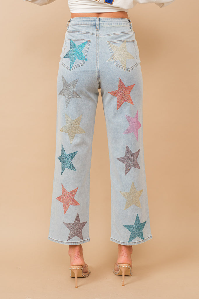 Starbright Cowgirl Rhinestone Denim Jeans