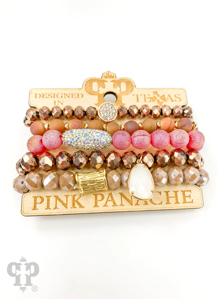 Blushing Fall Winds Bracelet Stack