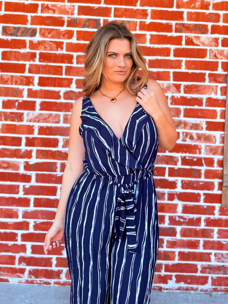 Pirate Babe Navy Jumpsuit