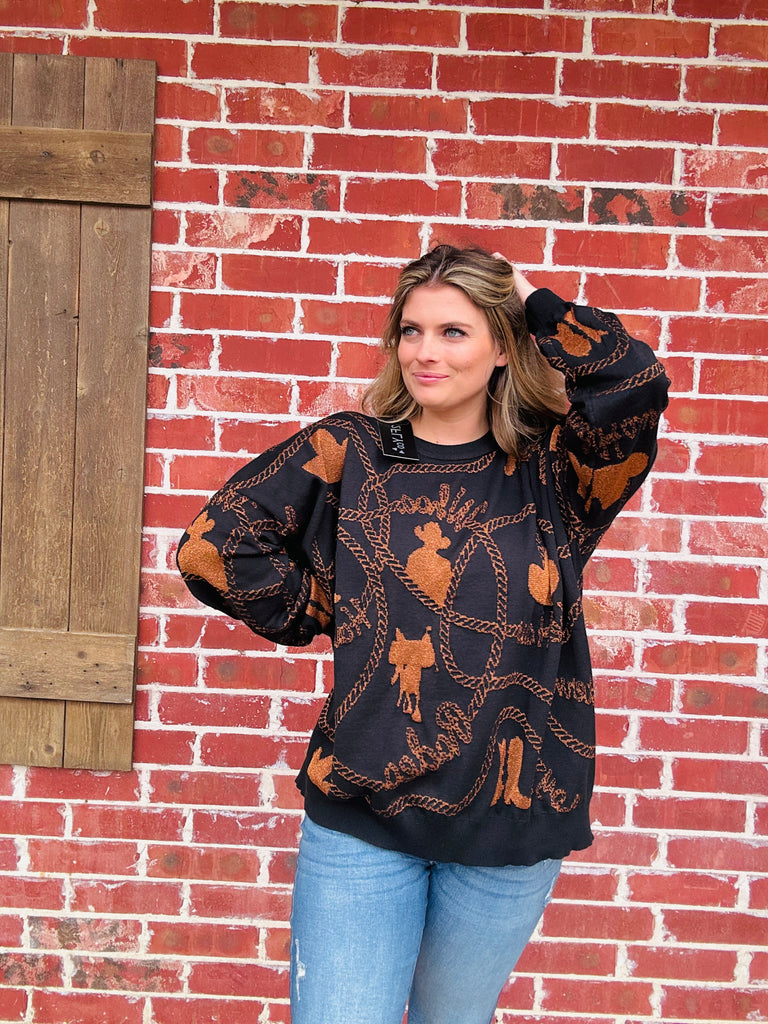 Copper Cowboy Sweater