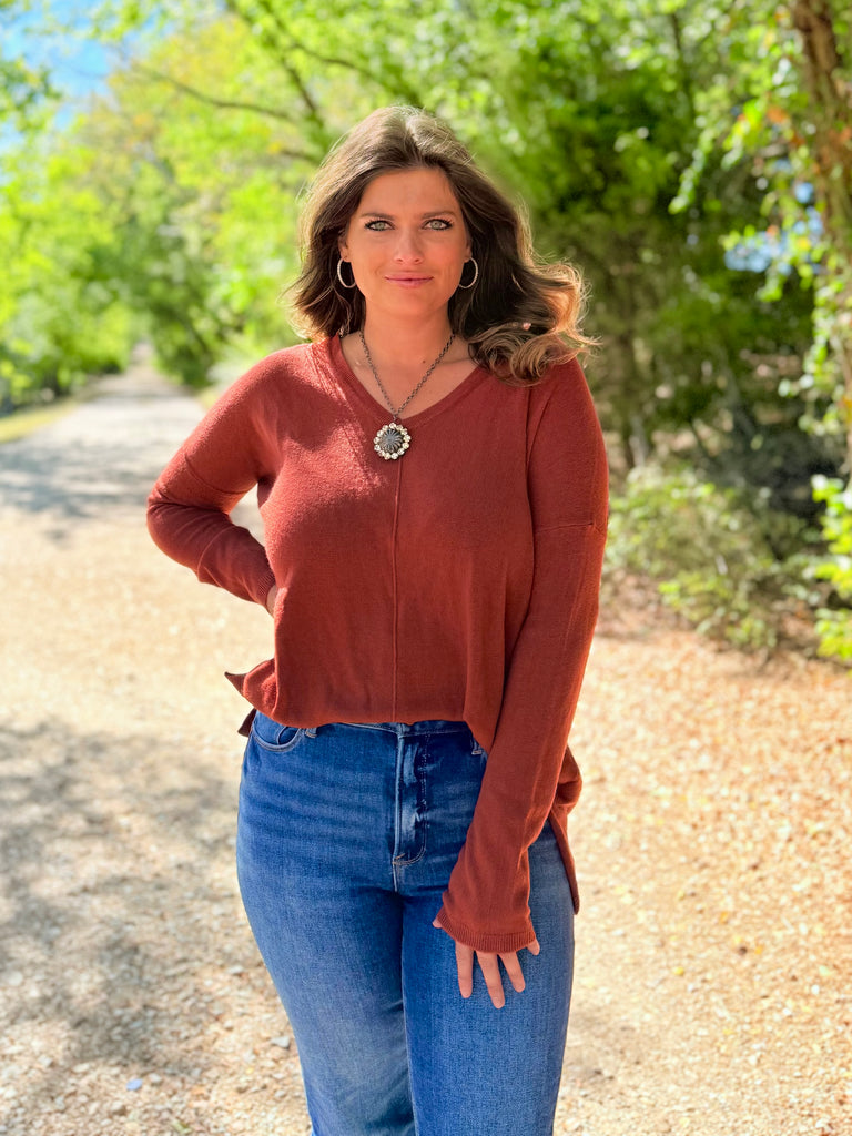 Your Favorite Holiday Sweater - Rust