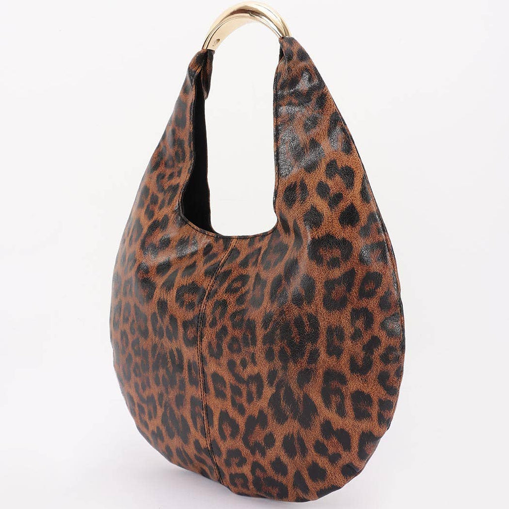 Fierce Mode Leopard Hobo Bag