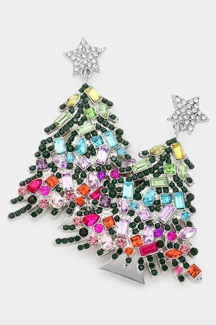 Meaningful Ornament Tree Earrings