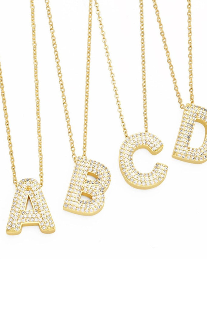 Darling and Dear Initial Monogram Necklace