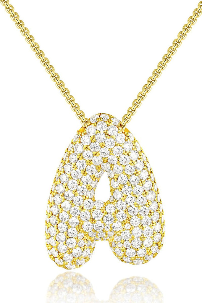 Pure Lux Crystal Monogram Necklace