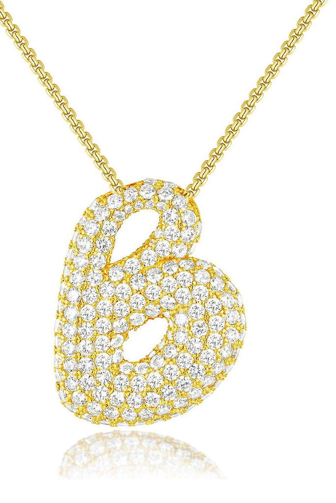 Pure Lux Crystal Monogram Necklace