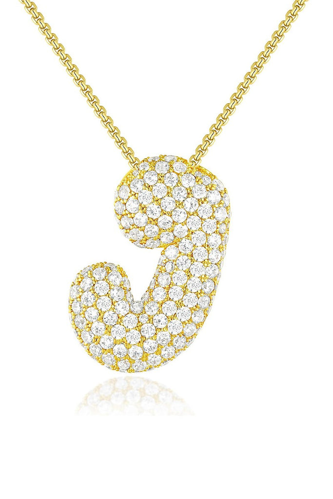 Pure Lux Crystal Monogram Necklace