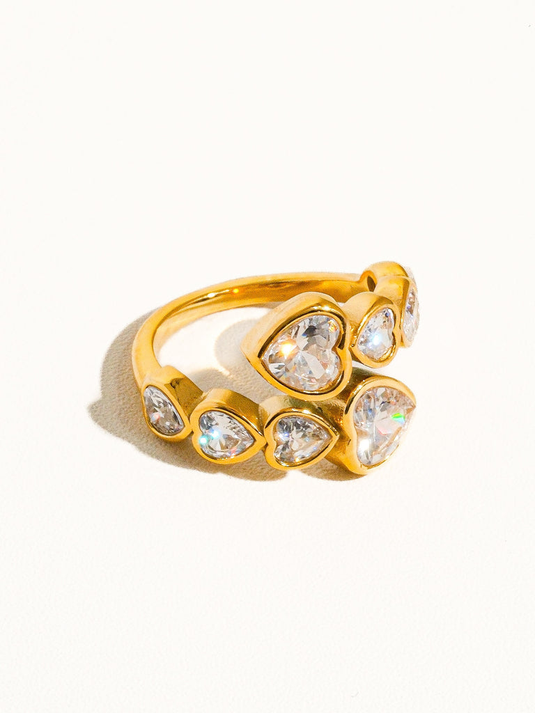 Loop My Heart Diamind 18K Gold Ring