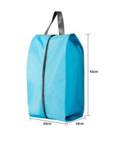 Travel Shoe Zipper Organizer Bags- Blue