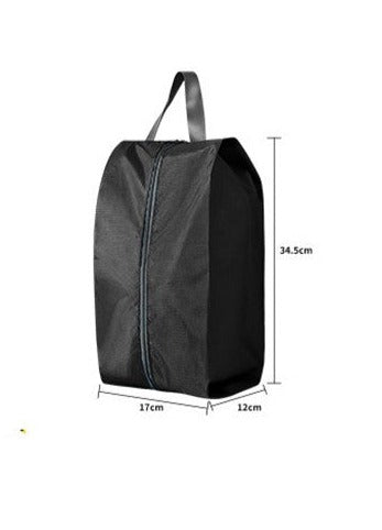 Travel Shoe Zipper Organizer Bags- Black