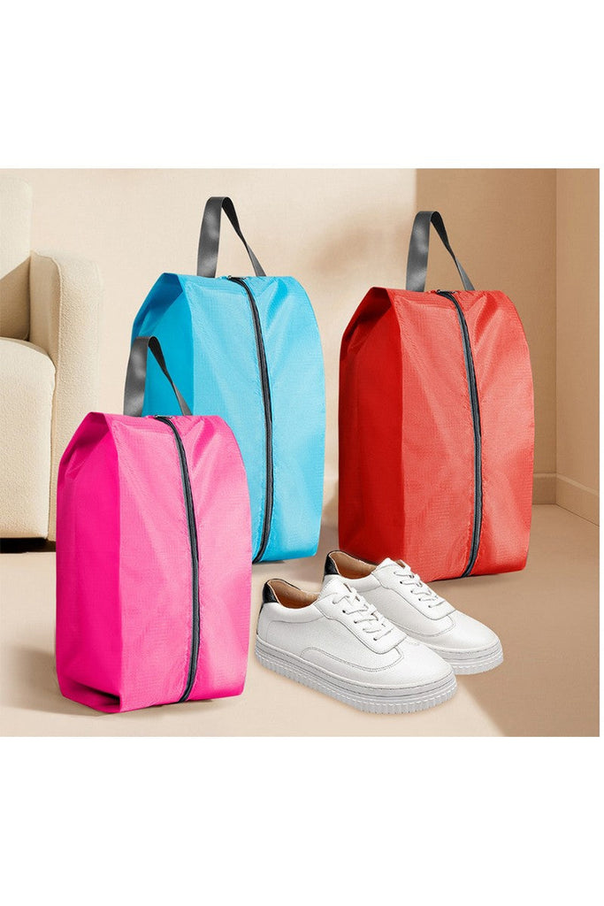 Travel Shoe Zipper Organizer Bags- Pink